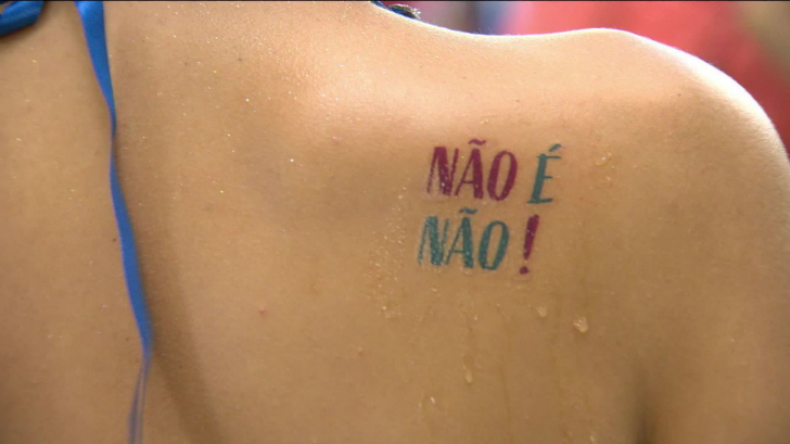 Campanha contra o assédio no Carnaval (Foto: Reprodução)