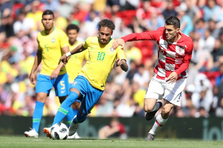 Em 2018, Brasil venceu o último jogo contra a Croácia por 2 a 0. Foto: Lucas Figueiredo/CBF