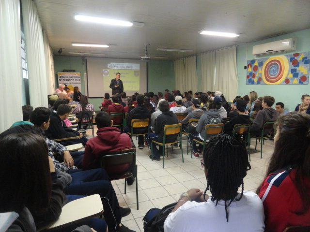 Palestras acontecem ao longo da semana em escolas de Criciúma. Foto: Divulgação