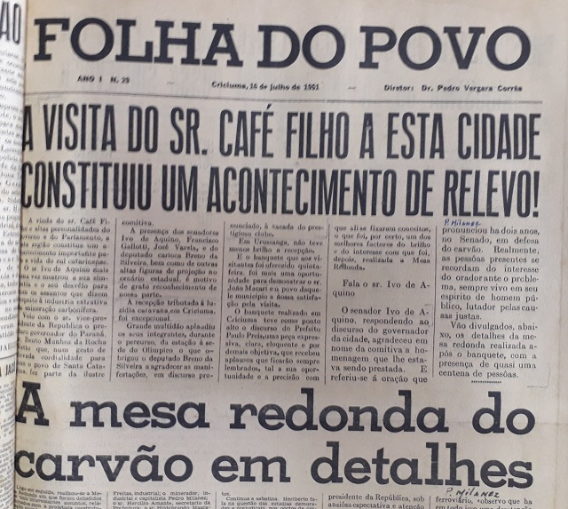 Reprodução / Folha do Povo, 16 de julho de 1951