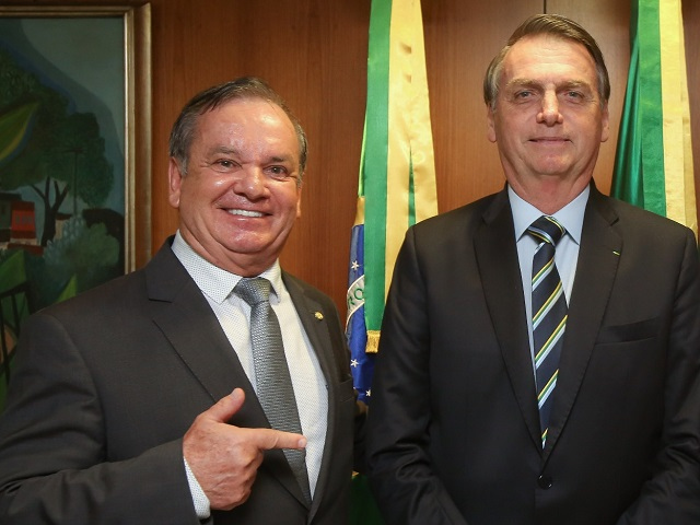 Deputado Peninha com o presidente Bolsonaro / Divulgação