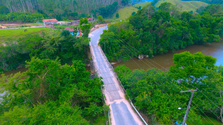 SC-436 antes da obra em São Martinho / Divulgação