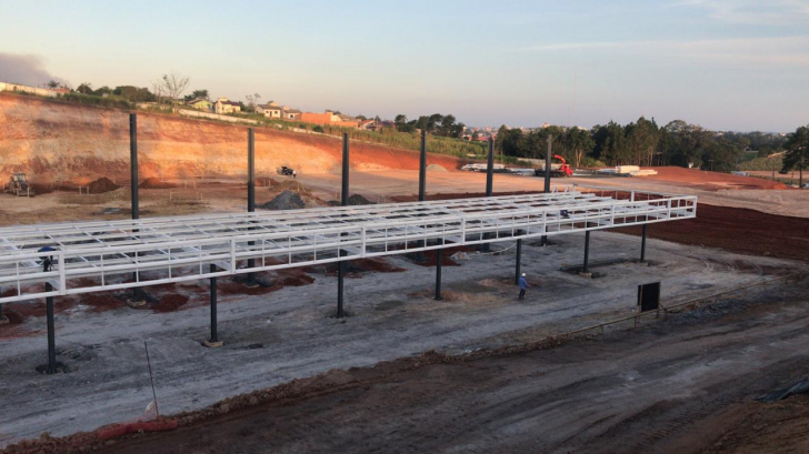 Obras do Carrefour em Içara avançam (Foto: Divulgação)