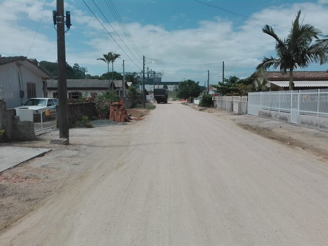 Rua Pláscido Piva será asfaltada / Divulgação