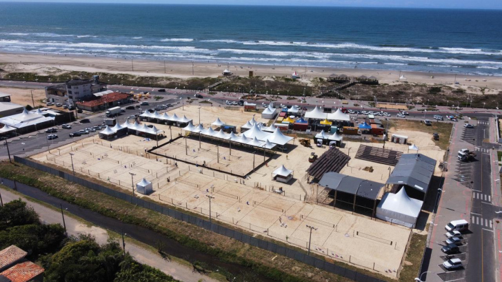 A arena do beach tennis, sucesso no Rincão / Foto: Divulgação