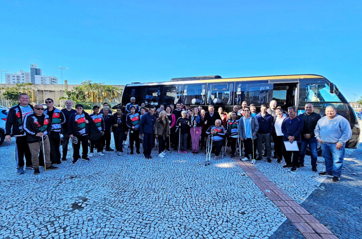 Cerca de 70 integrantes de Criciúma viajaram a Blumenau. Foto: Fundação Municipal de Esportes de Criciúma