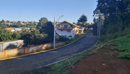 Foto: Casa onde o crime aconteceu, em 26 de abril de 2022 / Divulgação / MPSC