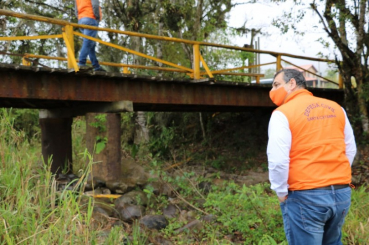 O local onde será feita a nova ponte, ao estilo da Hercílio Luz / Divulgação