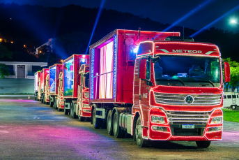 Notícia - Caravana de Natal da Coca-Cola passa por Criciúma nesta terça-feira