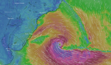 Notícia - Ciclone subtropical chega a Santa Catarina na quinta-feira