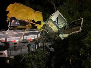 Notícia - ((Vídeo)) Caminhão fica pendurado e bloqueia Serra do Rio do Rastro