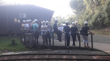 Notícia - Skatistas do STU visitam pontos turísticos de Criciúma 