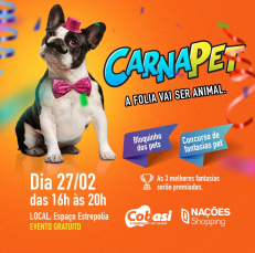 Notícia - Bloquinho dos pets pronto para folia neste fim de semana no Nações Shopping