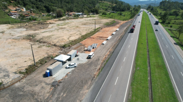 Notícia - CCR ViaCosteira inicia construção das Bases fixas na BR-101 Sul/SC