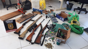 Notícia - Polícia Civil cumpre mandados e apreende armas de fogo em Braço do Norte 