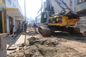 Notícia - Giro Henrique Lodetti: Obras para a Rua Coberta estão em andamento