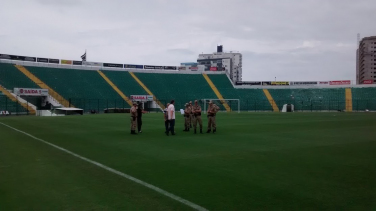 Notícia - Polícia Militar preparada para o retorno dos jogos do Campeonato Catarinese