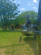 Notícia - Após cair de telhado, homem precisa ser socorrido de helicóptero