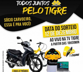 Notícia - “Todos Juntos Pelo Tigre” sorteia 50 prêmios nesta quinta-feira