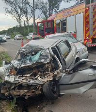 Notícia - Motorista morre em grave acidente em Cocal do Sul