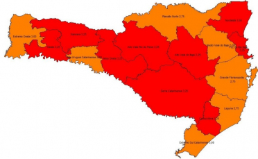 Notícia - Covid-19: Amurel e Amesc passam a grave. Amrec segue em estado gravíssimo