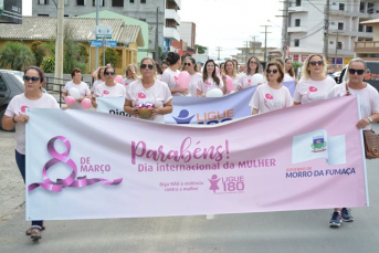 Notícia - Morro da Fumaça: caminhadas, visitas e conscientização marcam o Dia da Mulher