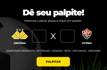 Notícia - Bolão Bistek: dê seu palpite para Criciúma e Vitória