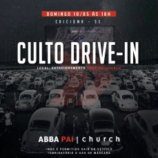 Notícia - Abba Pai Church realiza culto drive-in