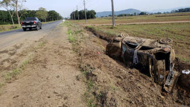 Notícia - Mais uma de tantas saídas de pista na SC-108