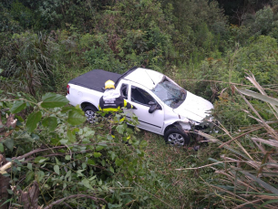 Notícia - Um ferido em acidente entre Montana e Fusca