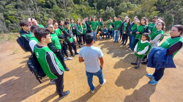 Notícia - Acadêmicos da Unesc visitam a aldeia indígena em Imaruí