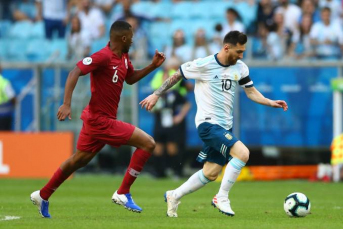 Notícia - Argentina vence o Catar e segue na Copa América