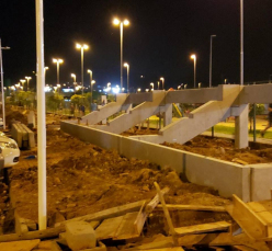 Notícia - Arquibancadas vão tomando forma no Parque das Nações