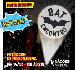 Notícia - Fãs do Batman terão evento especial no Nações Shopping