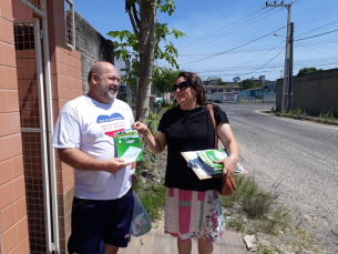 Notícia - Moradores da Próspera recebem orientações sobre saneamento