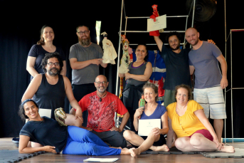 Notícia - Grupo de teatro de Nova Veneza participa de intercâmbio na Serra Gaúcha