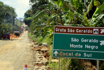 Notícia - Obras da tubulação de gás causa mudança no trânsito em Siderópolis