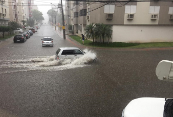 Notícia - Ruas alagadas depois do pancadão em Criciúma (VÍDEOS)