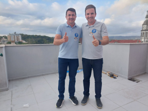 Notícia - Eleições 2024: Em Morro da Fumaça, Eduardo Guollo já celebra vitória