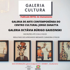 Notícia - Inscrições abertas para o edital de ocupação de galerias de arte de Criciúma