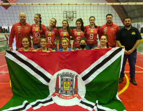 Notícia - Criciúma conquista primeiro lugar no vôlei feminino e no futsal na Etapa Regional da Olesc