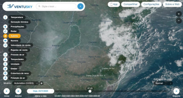 Notícia - Fumaça de países vizinhos volta a predominar no oeste catarinense