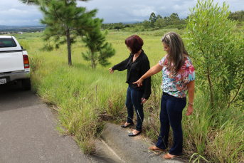 Notícia - Vereadores de Içara vistoriam rodovias no Poço Oito e Boa Vista