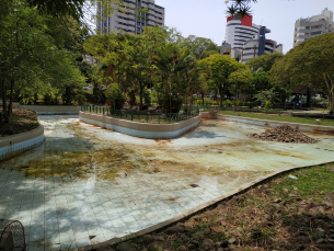 Notícia - Obras no lago da Praça do Congresso prestes a serem concluídas