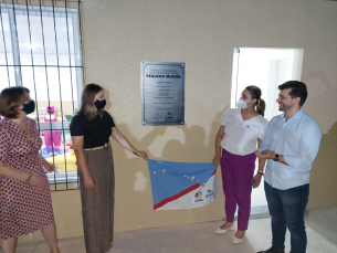 Notícia - Governo de Içara entrega creche reformada para o bairro Cristo Rei