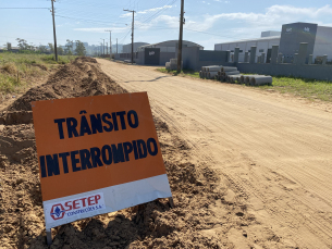 Notícia - Balneário Rincão: Iniciam as obras de pavimentação do acesso ao Distrito Industrial