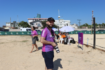 Notícia - Confira uma galeria com imagens do 1° Desafio Unesc de Beach Tennis