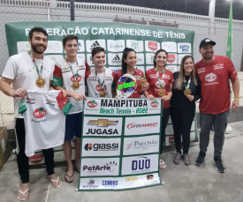 Notícia - Mampituba é campeão Catarinense de Beach Tennis 2022