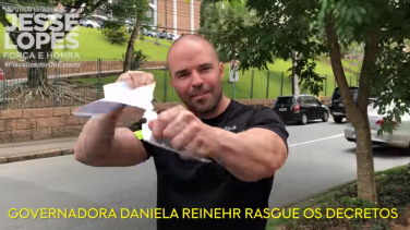 Notícia - Jessé Lopes pede que Daniela rasgue os decretos de Moisés