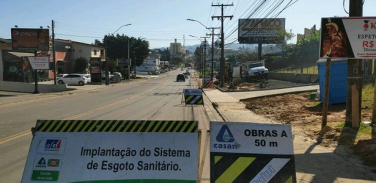 Notícia - Obras da Casan no São Luiz e Michel serão concluídas em até 90 dias 